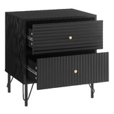 Corner Office Darwin 2 Drawer Bedside Table