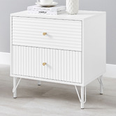 Corner Office Darwin 2 Drawer Bedside Table
