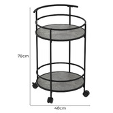 Corner Office Elisha Bar Cart
