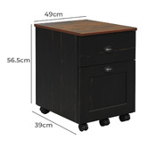 Corner Office Calsiper 2 Drawer Mobile Pedestal
