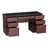 Corner Office Cherry Oak Dansea Executive Desk