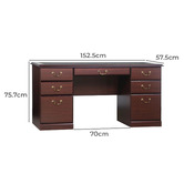 Corner Office Cherry Oak Dansea Executive Desk
