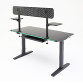 Corner Office Oliever Electric Sit &amp; Stand Desk with RGB Light