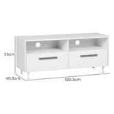 Corner Office Keira 2 Drawer Entertainment Unit