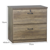 Corner Office Nell 2 Drawer Filing Cabinet