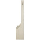 Corner Office Antique White Aster 6 Shelf Hall Tree
