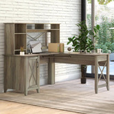 Corner Office Alexei 4 Shelf Desk Hutch