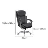 Corner Office Quentin Faux Leather Executive Chair