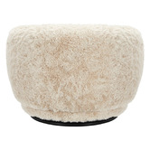 Corner Office Dancho Faux Sheepskin Swivel Armchair