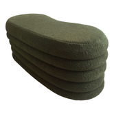 Corner Office Andres Boucle Storage Ottoman Bench