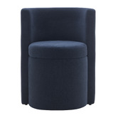 Corner Office Navy Benson Accent Chair