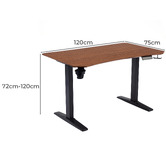 Corner Office Amell 120cm Electric Sit &amp; Stand Desk
