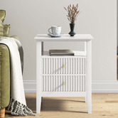 Corner Office Chelsea 2 Drawer Bedside Table