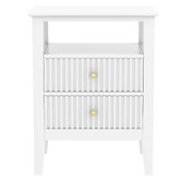Corner Office Chelsea 2 Drawer Bedside Table