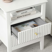 Corner Office Chelsea 2 Drawer Bedside Table