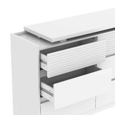 Corner Office Josiah 6 Drawer Chest with Extendable Desk