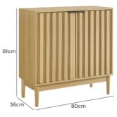 Corner Office Ansel 2 Door Cabinet