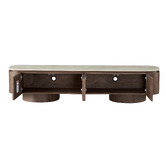 Corner Office Daniels Travertine Lowline TV Unit
