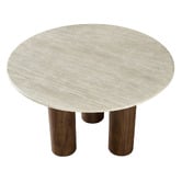 Corner Office 4 Seater Daniels Travertine Dining Table