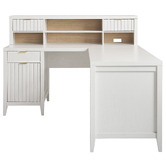 Corner Office Rylee L-Shaped Desk with Hutch