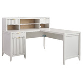 Corner Office Rylee L-Shaped Desk with Hutch