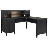 Corner Office Rylee L-Shaped Desk with Hutch