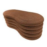 Corner Office Andres Boucle Storage Ottoman Bench