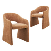 Corner Office Fenella Chenille Dining Chairs