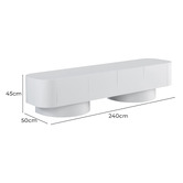 Corner Office Olivia 4 Door TV Unit