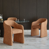 Corner Office Fenella Chenille Dining Chairs