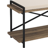 Corner Office Wynn Shoe Storage Bench