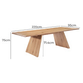 Corner Office Alder Dining Table