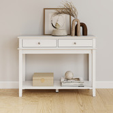 Corner Office Darius 2 Drawer Console Table
