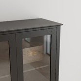 Corner Office Darius 2 Door Display Cabinet
