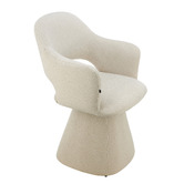 Corner Office Elowen Upholstered Swivel Dining Chair