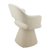 Corner Office Elowen Upholstered Swivel Dining Chair