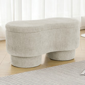 Corner Office Hayward Upholstered Storage Ottoman Bench