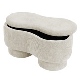 Corner Office Hayward Upholstered Storage Ottoman Bench
