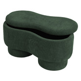 Corner Office Hayward Upholstered Storage Ottoman Bench