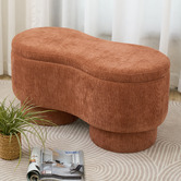 Corner Office Hayward Upholstered Storage Ottoman Bench