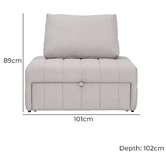 Corner Office Bergman Short Single Sofa Bed