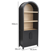 Corner Office Isla 2 Door Display Cabinet