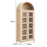 Corner Office Isla 2 Door Display Cabinet