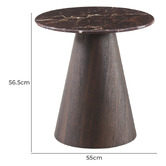 Corner Office Olivia Marble-Look Side Table