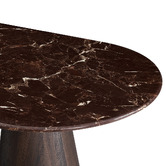 Corner Office Olivia Marble-Look Dining Table