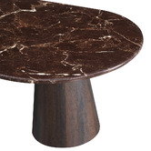 Corner Office Olivia Marble-Look Coffee Table
