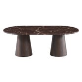 Corner Office Olivia Marble-Look Coffee Table