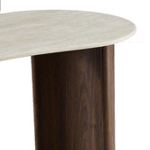 Corner Office Callie Travertine-Look Writing Desk