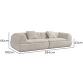 Corner Office Sarah 4 Seater Boucle Sofa