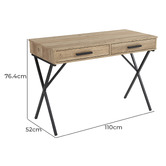 Corner Office Xyler 2 Drawer Desk